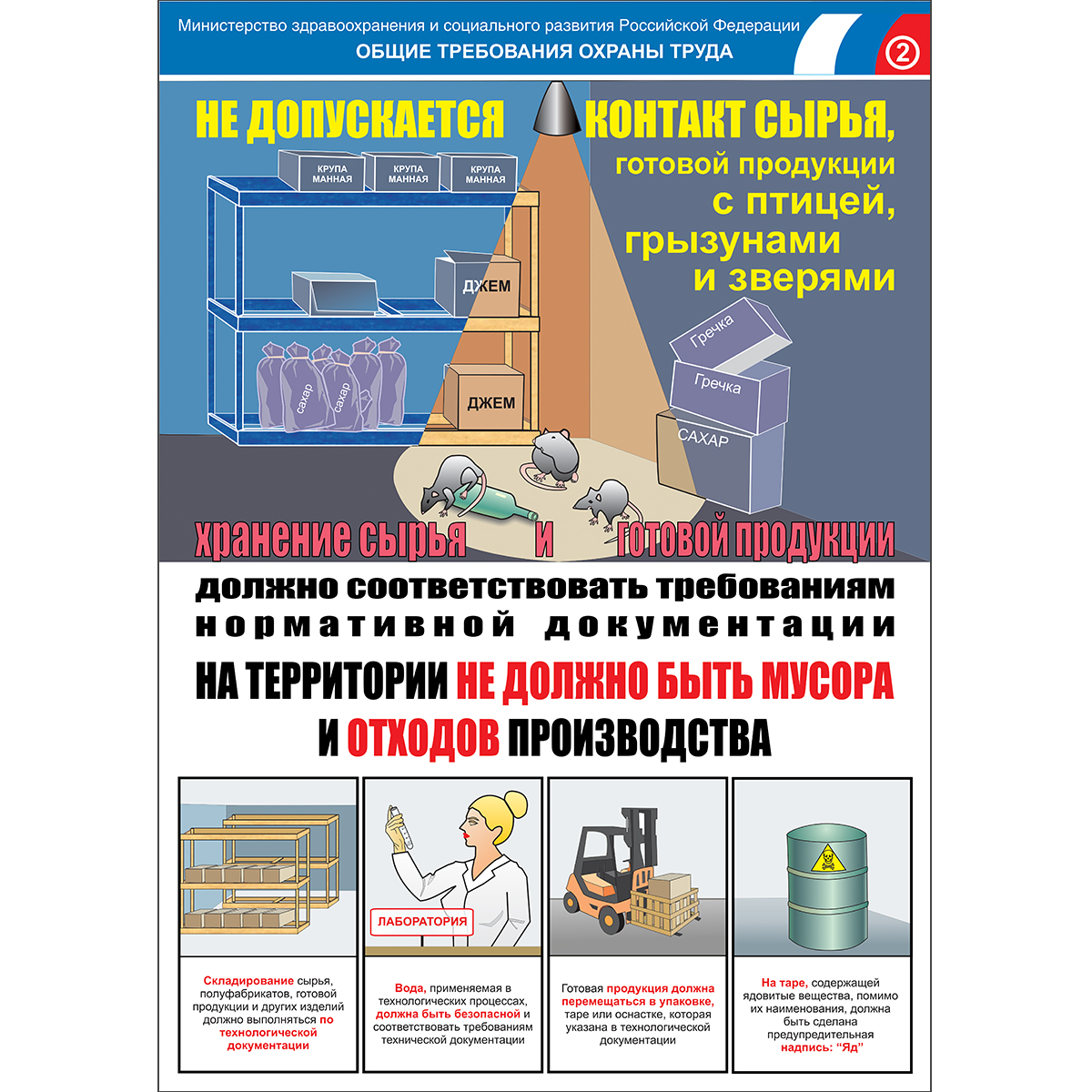 Плакат "Безопасность труда" - к-т из 3 л.